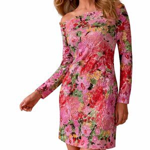 Boston Proper Shoulder Skimming Lace Dress